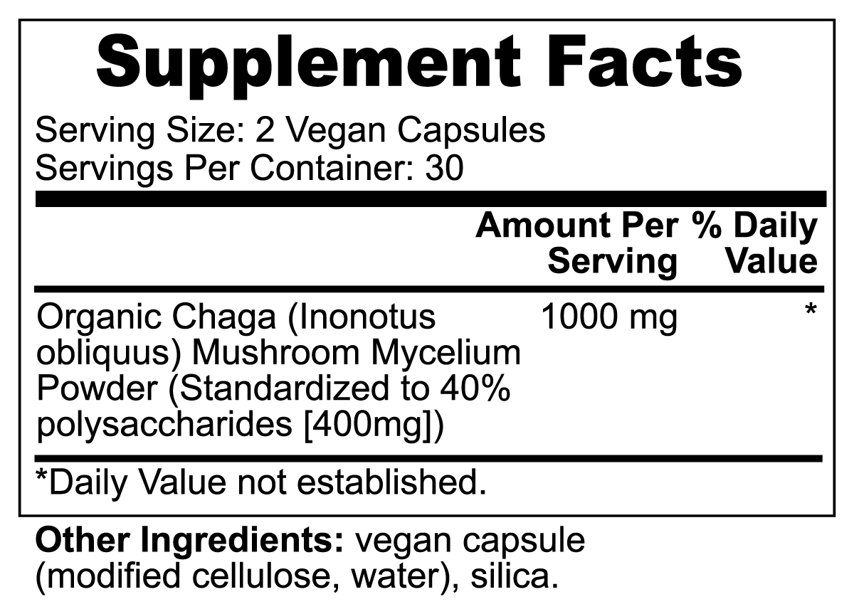 Cap'n Shroom's Vitality Vanguard - Chaga Mushroom